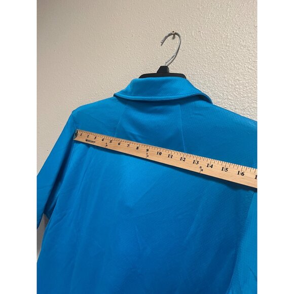 North End Sport Mens Electric Blue Polo Shirt L Moisture Wicking Antimicrobial - Picture 7 of 12